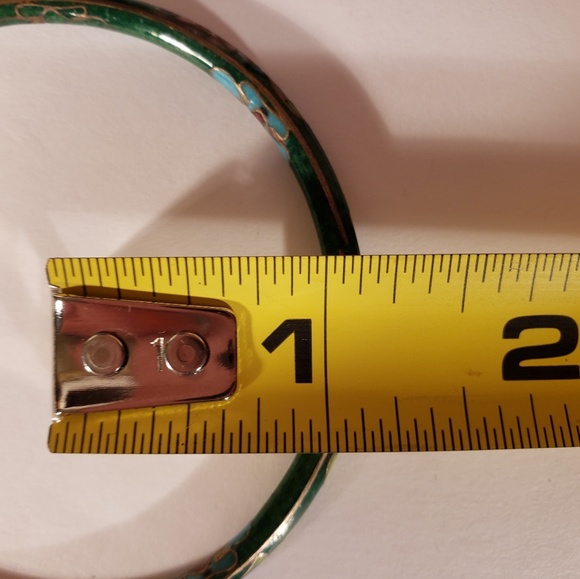 Vintage Multi Colored Cloisonn'e Bangle Bracelets - Picture 7 of 8